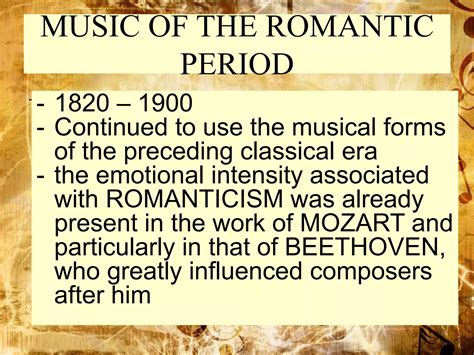 Music of the Romantic Period | PPTX