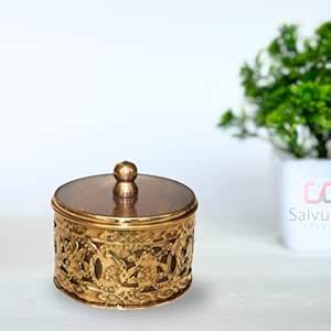 Buy Salvus APP SOLUTIONS Graceful Adornment: Brass Sindoor Box/Sindoor ...