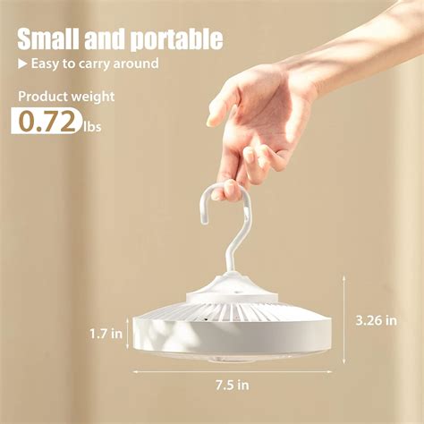 Buy DONGULI Camping Fan with LED Camping Lantern, Outdoor Rechargeable ...