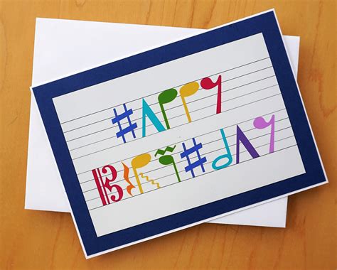Birthday Card for Musician, Musical Happy Birthday, Card for Musician ...