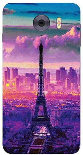 V K Art Gallery Well designed Eiffel Tower pattern Printed Back Cover ...