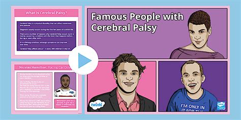 Famous People with Cerebral Palsy - Twinkl