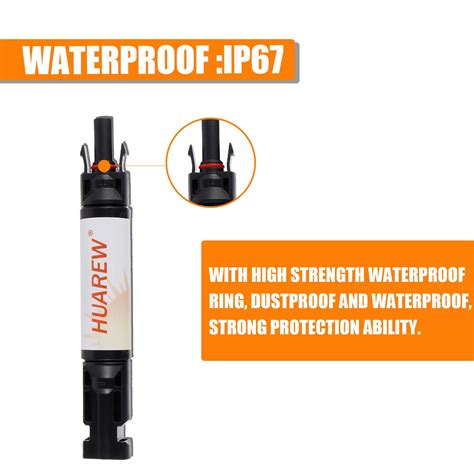 Buy HUAREW 10A Waterproof in-Line Solar Fuse Holder,PV Inline Fuse ...