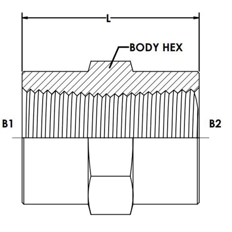 5000-12-12 : OneHydraulics Straight Steel Adapter, 3/4-14 (-12) Female