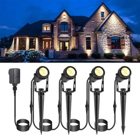 ECOWHO Outdoor Landscape Lighting, 12V LED Low Voltage Landscape Lights ...