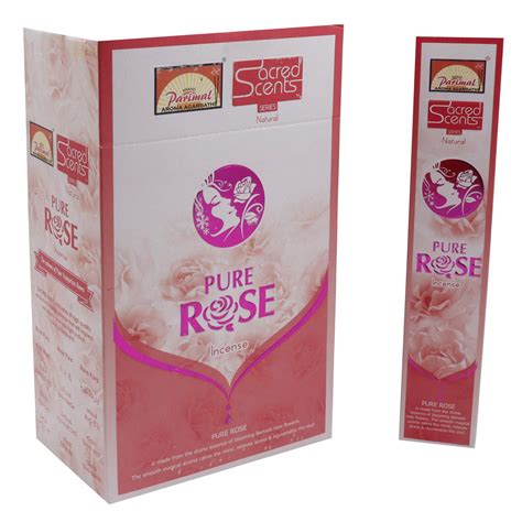 Parimal Mandir Pure Rose 12 pkt of 15 gm Each (Contains 108 Incense ...