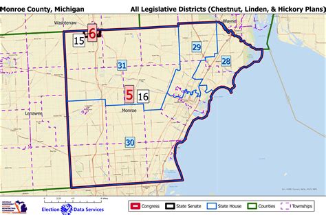 Map Of Monroe Michigan Streets Monroe County, D Maps.com: Free Map,