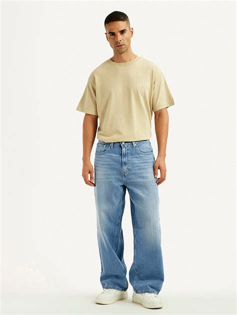 Men's Light Blue Extra Baggy Loose Fit Mid Rise Jeans – Levis India Store