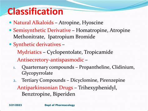 Anticholinergics drugs | PPT