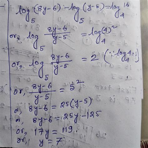 Plz solve this question on logarithm - Brainly.in