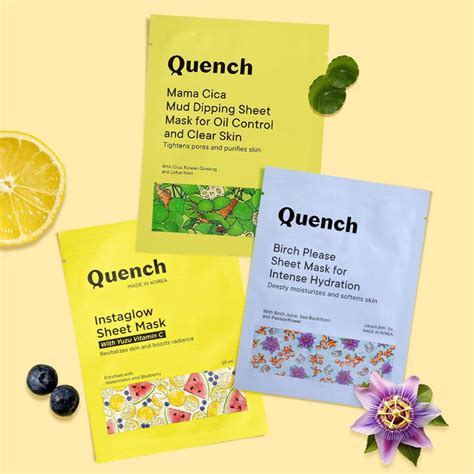 Radiant Glow Sheet Mask Set | Sheet Mask – Quench Botanics