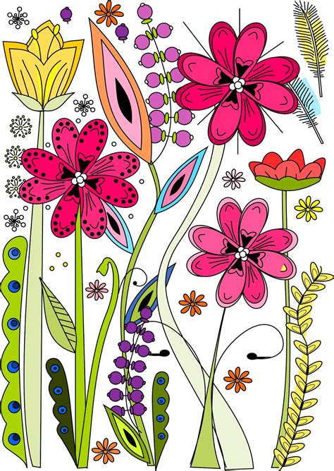 Free printable flower coloring page - ausdruckbare Ausmalseite - freebie | MeinLilaPark