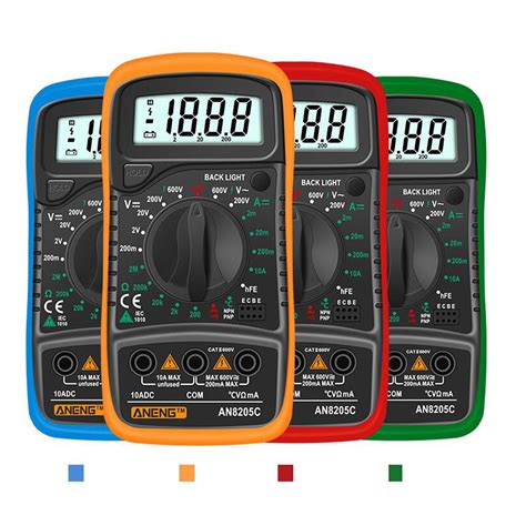 Digital Multimeter Electric Testers Ohmmeter Capacitance Meter Yellow ...