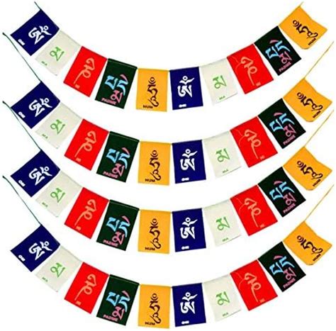 Reiki Crystal Products Tibetian Buddhist Prayer Flags for Car, Bike ...