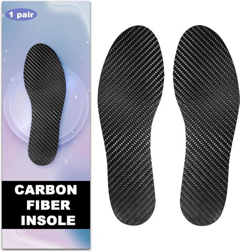 Amazon.com: Carbon Fiber Insole - 1 Pair, Rigid Orthotic Shoe Insert for Turf Toe, Foot ...