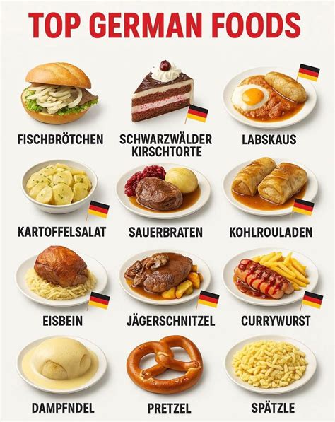 Top German Foods in 2025 | Duits eten, Duitse gerechten, Kooktips