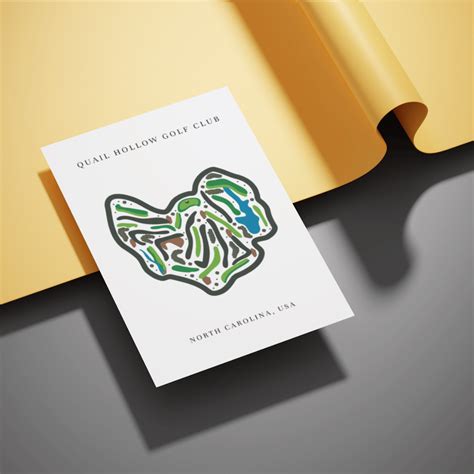 Quail Hollow Golf Club, Golf Course Print, North Carolina - who designed quail hollow country club
