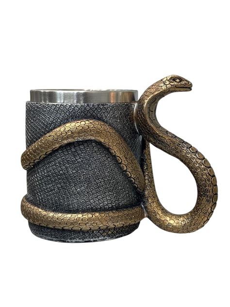 Buy AUGEN 3D Skull Drinking Mug Double Wall Stainless Steel Resin ...