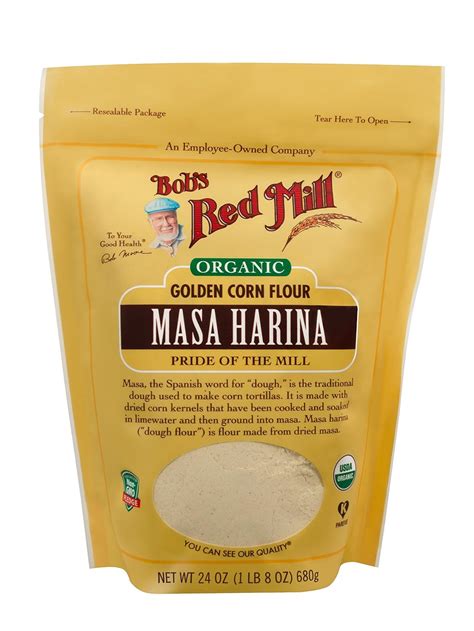 Amazon.com : Bob's Red Mill Organic Masa Harina Flour, 24oz (Pack of 1 ...