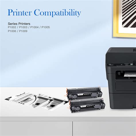 Toner Cartridge 2-Pack Compatible S For HP CB435A - Replaces HP 435A ...
