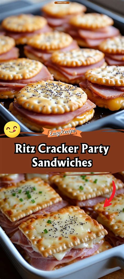 Ritz Cracker Party Sandwiches