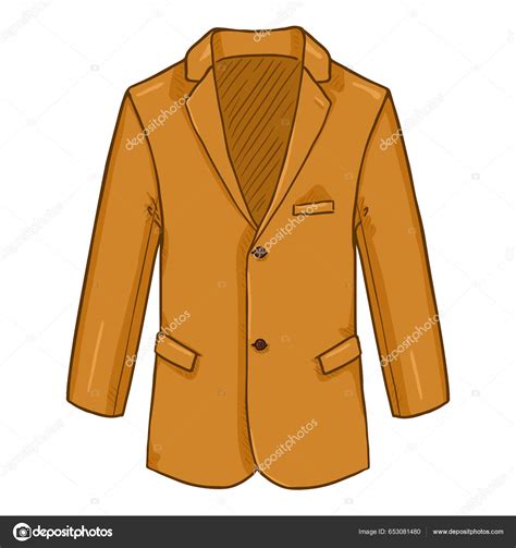 Hombre Traje Color Mostaza Inglés Chaqueta Vector Ilustración Dibujos ...