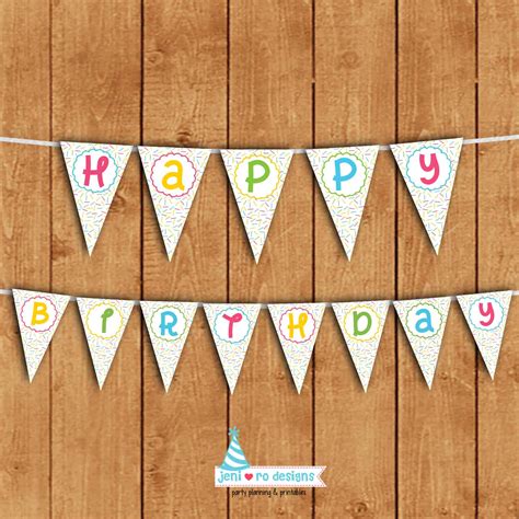 Free Printable Happy Birthday Banners