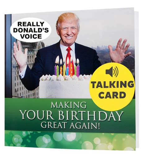 Our Friendly Forest Talking Trump Birthday Card With Authentic Voice ...