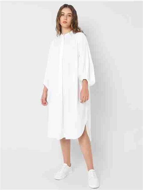 Oversized Mandarin Collar Dress