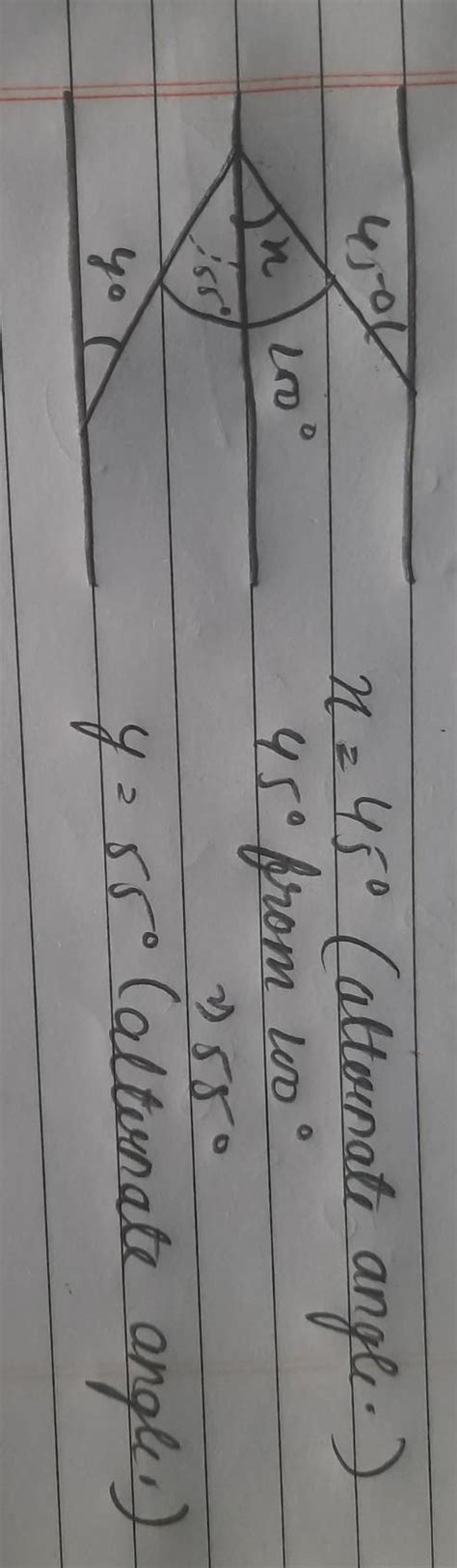 Find the value of X And Y pls explain in copy - Brainly.in