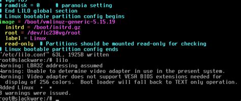 Installing Slackware with LVM/LUKS