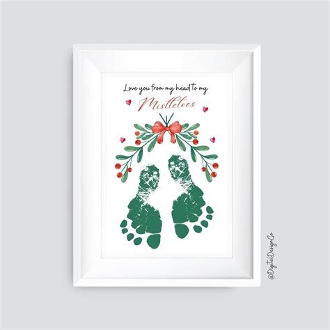 Christmas Footprint Art