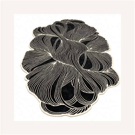 Noir Wave Luxe Rug | Premium Rug Collection