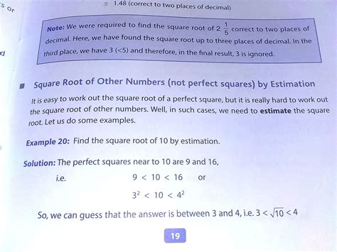 Finding square roots of of numbers that aren't perfect squares without ...
