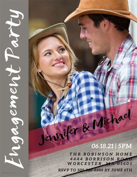 engagement party flyer