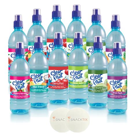 Amazon.com : Clear Fruit Water - Variety Pack - 12 Flavored Water ...