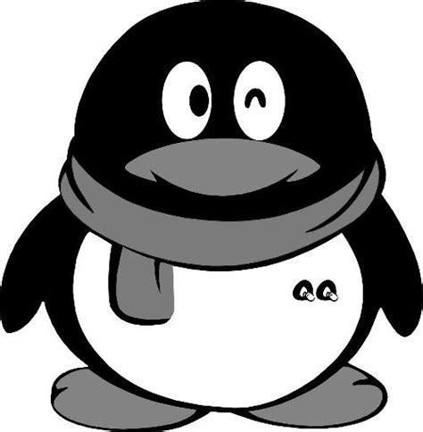 求QQ企鹅银白色ico图标