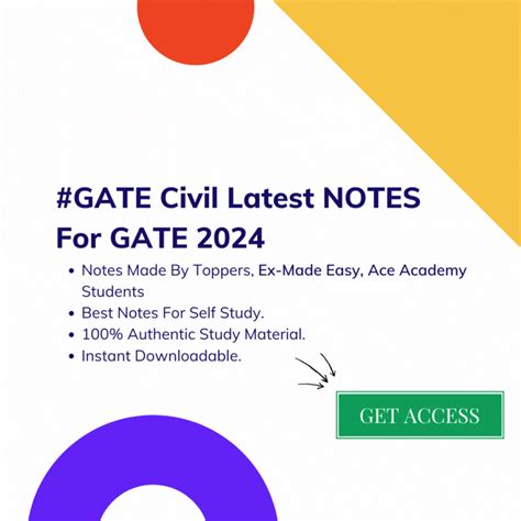 Complete GATE Study Material for Civil Engineering