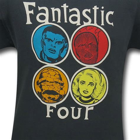 Fantastic Four Circle Heads (30 Single) T-Shirt