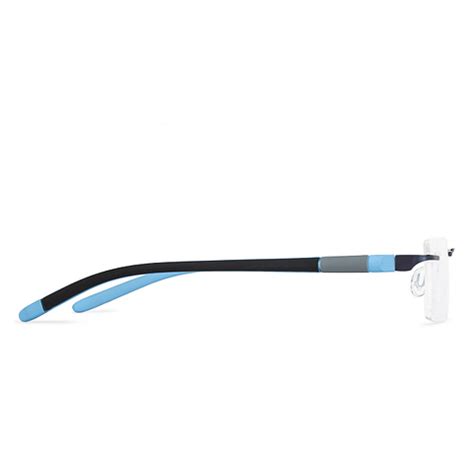Buy Blue Black Sky Blue Rimless Rectangle Vincent Chase Online Sleek ...