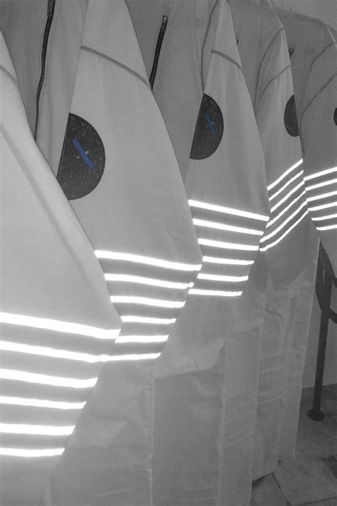 'RS' Jumpsuit With Orbit-Green Reflective Panels - White. Unisex – BISKIT