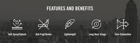 Kenneth Cole Goggle-Style Face Shield with 180° Safety Coverage: Anti ...