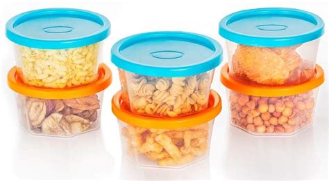 MNV BRIGREL Free Plastic Air Tight Square Storage Box/Container, 200ml ...