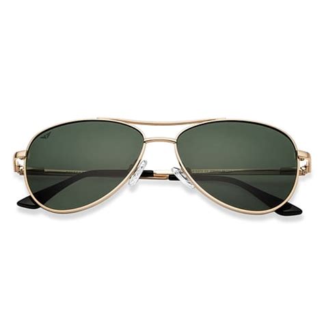 Buy Gold Green Full Rim Aviator Vincent Chase Polarized METAL TRAIT VC ...
