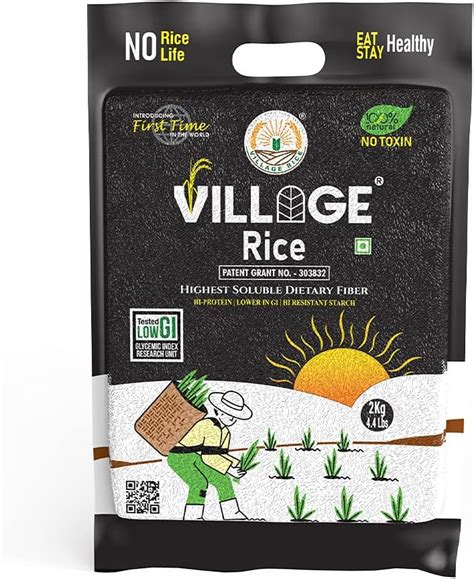 Village Rice Highest Soluble High Dietary Fiber Rice With High ...