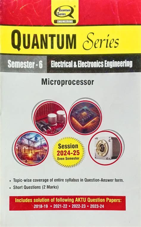 Quantum Series Microprocessor BEE602 AKTU BTech Semester 6 – Vikas Book ...