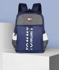 TOMMY HILFIGER Jaron 35 L Backpack Grey + Navy - Price in India ...