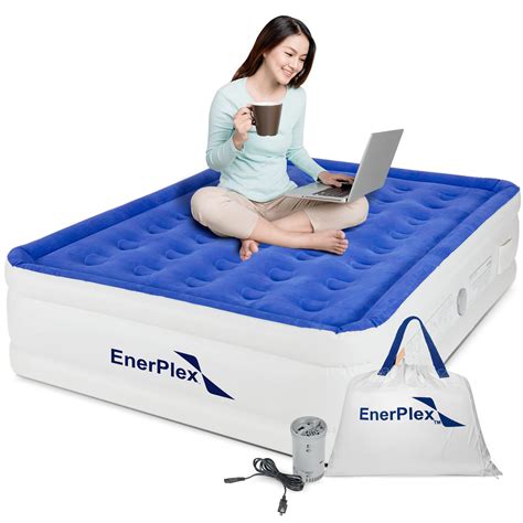 EnerPlex Queen Air Mattress with Pump - Double Height, Portable ...