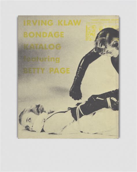 SALE2 no.34: Irving Klaw Bondage Katalog featuring Betty Page – In Form ...