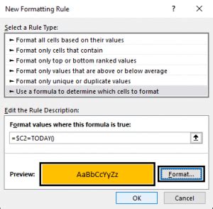 Image result for Conditional Format Using Formulas for Dates